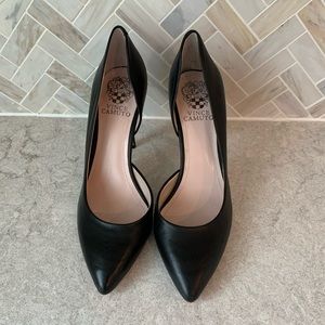 Vince Camuto Black Leather Pumps